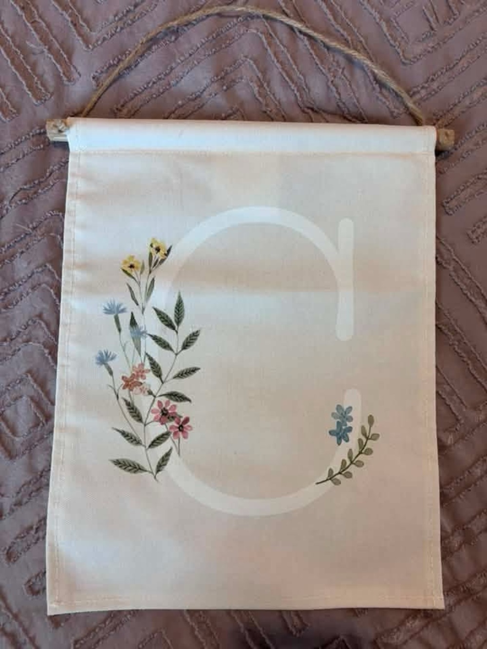“C” Floral Flag